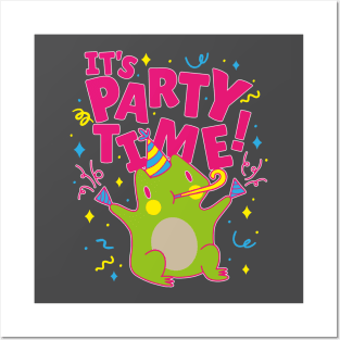 Party time frog Posters and Art